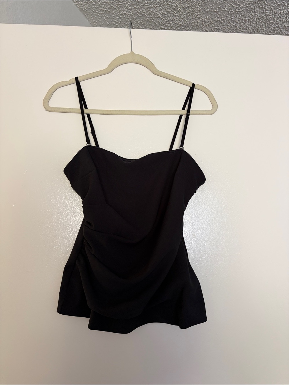 Abercrombie & Fitch Black Draped Spaghetti-Strap Cami or Strapless